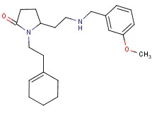1-[2-(1-cyclohexen-1-yl)ethyl]-5-{2-[(3-methoxybenzyl)amino]ethyl}-2-pyrrolidinone