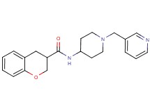 N-[1-(pyridin-3-ylmethyl)piperidin-4-yl]chromane-3-carboxamide
