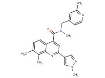N,7,8-trimethyl-2-(1-methyl-1H-pyrazol-4-yl)-N-[(2-methylpyridin-4-yl)methyl]quinoline-4-carboxamide