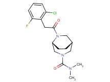 (1R*,5R*)-6-[(2-chloro-6-fluorophenyl)acetyl]-N,N-dimethyl-3,6-diazabicyclo[3.2.2]nonane-3-carboxamide