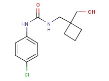 N-(4-chlorophenyl)-N'-{[1-(hydroxymethyl)cyclobutyl]methyl}urea