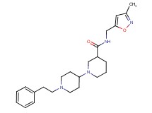 N-[(3-methylisoxazol-5-yl)methyl]-1'-(2-phenylethyl)-1,4'-bipiperidine-3-carboxamide