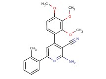 2-amino-6-(2-methylphenyl)-4-(2,3,4-trimethoxyphenyl)nicotinonitrile