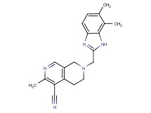 7-[(6,7-dimethyl-1H-benzimidazol-2-yl)methyl]-3-methyl-5,6,7,8-tetrahydro-2,7-naphthyridine-4-carbonitrile