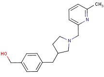 [4-({1-[(6-methylpyridin-2-yl)methyl]pyrrolidin-3-yl}methyl)phenyl]methanol