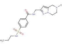 4-[(propylamino)sulfonyl]-N-(4,5,6,7-tetrahydropyrazolo[1,5-a]pyrazin-2-ylmethyl)benzamide hydrochloride