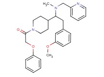 2-(3-methoxyphenyl)-N-methyl-1-[1-(phenoxyacetyl)-4-piperidinyl]-N-(2-pyridinylmethyl)ethanamine