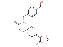 5-(1,3-benzodioxol-5-ylmethyl)-1-[4-(hydroxymethyl)benzyl]-5-methylpiperidin-2-one