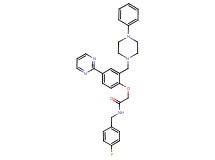N-(4-fluorobenzyl)-2-[2-[(4-phenyl-1-piperazinyl)methyl]-4-(2-pyrimidinyl)phenoxy]acetamide