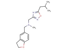 (2,3-dihydro-1-benzofuran-5-ylmethyl)[(5-isobutyl-1,2,4-oxadiazol-3-yl)methyl]methylamine