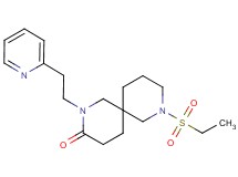 8-(ethylsulfonyl)-2-[2-(2-pyridinyl)ethyl]-2,8-diazaspiro[5.5]undecan-3-one