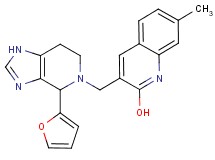 3-{[4-(2-furyl)-1,4,6,7-tetrahydro-5H-imidazo[4,5-c]pyridin-5-yl]methyl}-7-methylquinolin-2-ol