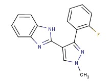 2-[3-(2-fluorophenyl)-1-methyl-1H-pyrazol-4-yl]-1H-benzimidazole