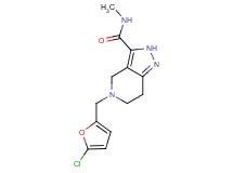5-[(5-chloro-2-furyl)methyl]-N-methyl-4,5,6,7-tetrahydro-2H-pyrazolo[4,3-c]pyridine-3-carboxamide