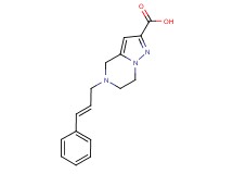 5-[(2E)-3-phenylprop-2-en-1-yl]-4,5,6,7-tetrahydropyrazolo[1,5-a]pyrazine-2-carboxylic acid