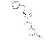 (1R*,5R*)-N-(3-cyanophenyl)-6-(2-pyridinylmethyl)-3,6-diazabicyclo[3.2.2]nonane-3-carboxamide