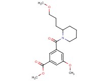 methyl 3-methoxy-5-{[2-(3-methoxypropyl)-1-piperidinyl]carbonyl}benzoate
