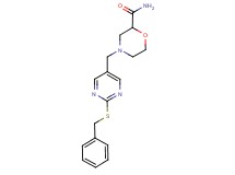 4-{[2-(benzylthio)pyrimidin-5-yl]methyl}morpholine-2-carboxamide