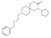 9-[2-(benzyloxy)ethyl]-2-cyclopentyl-2,9-diazaspiro[5.5]undecan-3-one