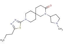 2-(1-methylpyrrolidin-3-yl)-9-(5-propyl-1,3,4-thiadiazol-2-yl)-2,9-diazaspiro[5.5]undecan-3-one