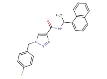 1-(4-fluorobenzyl)-N-[1-(1-naphthyl)ethyl]-1H-1,2,3-triazole-4-carboxamide