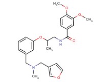 N-[2-(3-{[(3-furylmethyl)(methyl)amino]methyl}phenoxy)propyl]-3,4-dimethoxybenzamide