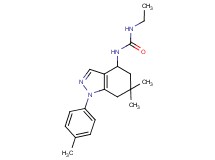 N-[6,6-dimethyl-1-(4-methylphenyl)-4,5,6,7-tetrahydro-1H-indazol-4-yl]-N'-ethylurea