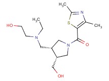 2-[{[(3R*,4R*)-1-[(2,4-dimethyl-1,3-thiazol-5-yl)carbonyl]-4-(hydroxymethyl)pyrrolidin-3-yl]methyl}(ethyl)amino]ethanol