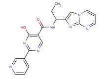 4-hydroxy-N-(1-imidazo[1,2-a]pyrimidin-2-ylpropyl)-2-pyridin-3-ylpyrimidine-5-carboxamide