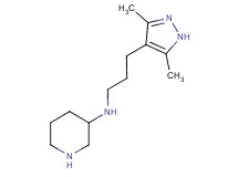 N-[3-(3,5-dimethyl-1H-pyrazol-4-yl)propyl]piperidin-3-amine