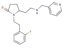 1-[2-(2-fluorophenyl)ethyl]-5-{2-[(3-pyridinylmethyl)amino]ethyl}-2-pyrrolidinone