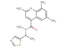 N,2,6,8-tetramethyl-N-[1-(1,3-thiazol-5-yl)ethyl]-4-quinolinecarboxamide