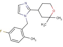 2-(2,2-dimethyltetrahydro-2H-pyran-4-yl)-1-(5-fluoro-2-methylbenzyl)-1H-imidazole