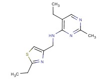 5-ethyl-N-[(2-ethyl-1,3-thiazol-4-yl)methyl]-2-methylpyrimidin-4-amine