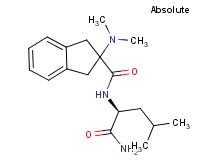 N-[(1S)-1-(aminocarbonyl)-3-methylbutyl]-2-(dimethylamino)-2-indanecarboxamide