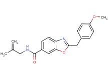 2-(4-methoxybenzyl)-N-(2-methyl-2-propen-1-yl)-1,3-benzoxazole-6-carboxamide