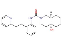 (4aS*,8aS*)-4a-hydroxy-N-[2-(2-pyridin-2-ylethyl)phenyl]octahydroisoquinoline-2(1H)-carboxamide