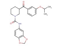 N-1,3-benzodioxol-5-yl-3-(3-isopropoxybenzoyl)-1-piperidinecarboxamide