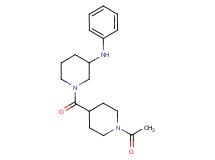 1-[(1-acetyl-4-piperidinyl)carbonyl]-N-phenyl-3-piperidinamine