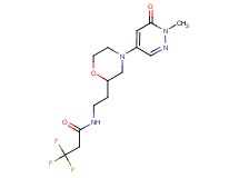3,3,3-trifluoro-N-{2-[4-(1-methyl-6-oxo-1,6-dihydro-4-pyridazinyl)-2-morpholinyl]ethyl}propanamide