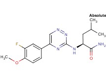 N~2~-[5-(3-fluoro-4-methoxyphenyl)-1,2,4-triazin-3-yl]-L-leucinamide