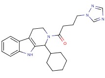 1-cyclohexyl-2-[4-(1H-1,2,4-triazol-1-yl)butanoyl]-2,3,4,9-tetrahydro-1H-beta-carboline