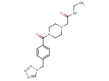 N-ethyl-2-{4-[4-(1H-tetrazol-1-ylmethyl)benzoyl]-1-piperazinyl}acetamide