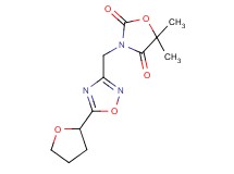 5,5-dimethyl-3-{[5-(tetrahydrofuran-2-yl)-1,2,4-oxadiazol-3-yl]methyl}-1,3-oxazolidine-2,4-dione