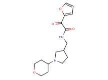2-(2-furyl)-2-oxo-N-{[1-(tetrahydro-2H-pyran-4-yl)pyrrolidin-3-yl]methyl}acetamide