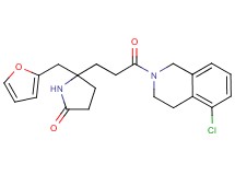 5-[3-(5-chloro-3,4-dihydro-2(1H)-isoquinolinyl)-3-oxopropyl]-5-(2-furylmethyl)-2-pyrrolidinone