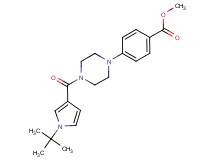 methyl 4-{4-[(1-tert-butyl-1H-pyrrol-3-yl)carbonyl]-1-piperazinyl}benzoate