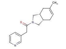 (3aR*,7aS*)-5-methyl-2-(3-pyridinylacetyl)-2,3,3a,4,7,7a-hexahydro-1H-isoindole