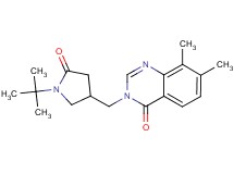 3-[(1-tert-butyl-5-oxopyrrolidin-3-yl)methyl]-7,8-dimethylquinazolin-4(3H)-one