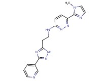 6-(1-methyl-1H-imidazol-2-yl)-N-[2-(3-pyridin-3-yl-1H-1,2,4-triazol-5-yl)ethyl]pyridazin-3-amine